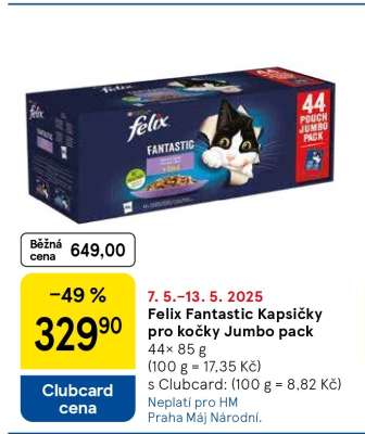 Felix Fantastic Kapsičky pro kočky Jumbo pack