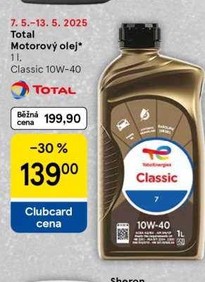 Total Motorový olej 1 l, Classic 10W-40