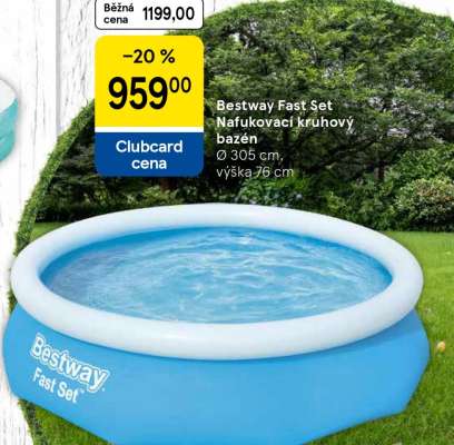 Bestway Fast Set Nafukovací kruhový bazén
