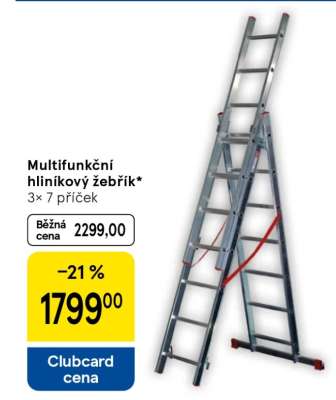 Multifunkční hliníkový žebřík