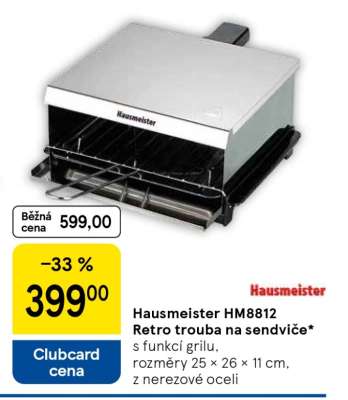 Hausmeister HM8812 Retro trouba na sendviče