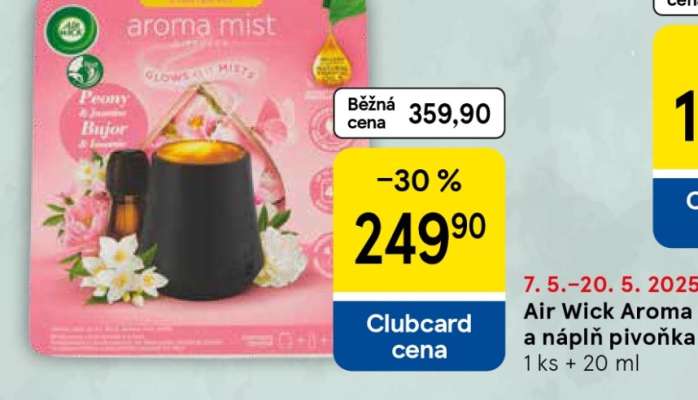 Air Wick Aroma a náplň pivoňka