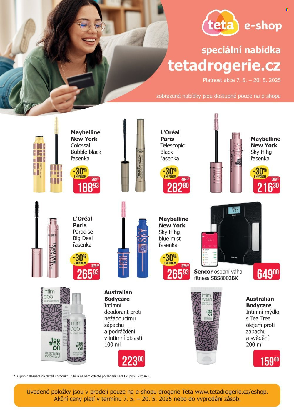 Leták Teta drogerie - 7.5.2025 - 20.5.2025. Strana 1