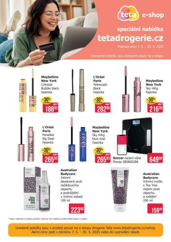 Leták Teta drogerie - 7.5.2025 - 20.5.2025.