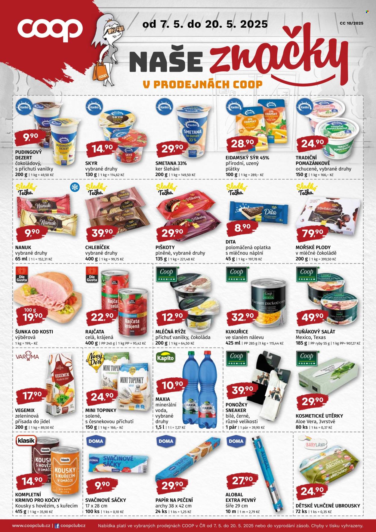 Leták coop JEDNOTA - 7.5.2025 - 20.5.2025. Strana 1