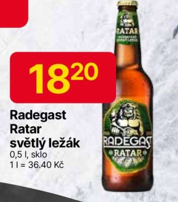 Radegast Ratar světlý ležák