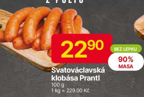 Svatováclavská klobása Prantl