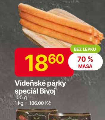 Vídeňské párky speciál Bivoj