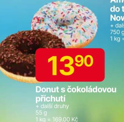 Donut s čokoládovou příchutí