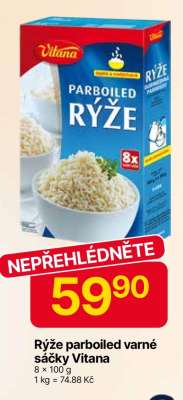 Rýže parboiled varné sáčky Vitana