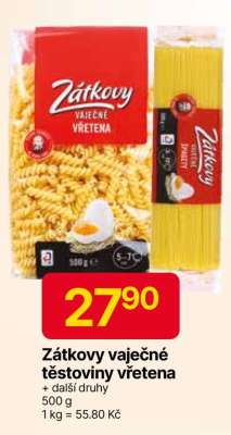 Zátkovy vaječné těstoviny vřetena