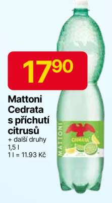 Mattoni Cedrata s příchutí citrusů