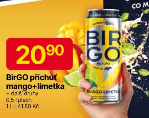 BirGO příchuť mango+limetka