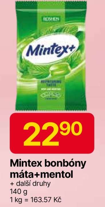 Mintex bonbóny máta+mentol
