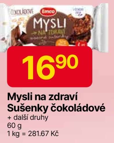 Mysli na zdraví Sušenky čokoládové