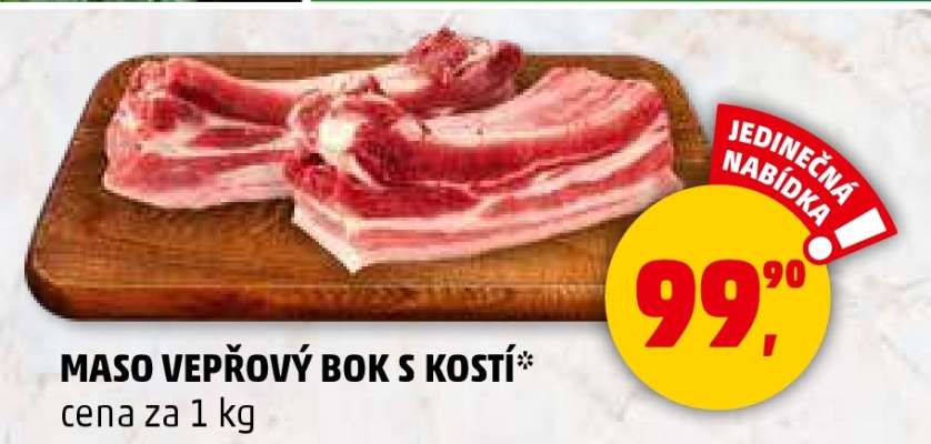 MASO VEPŘOVÝ BOK S KOSTÍ