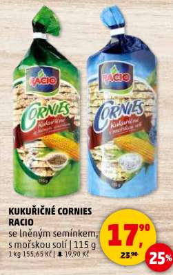 KUKUŘIČNÉ CORNIES RACIO