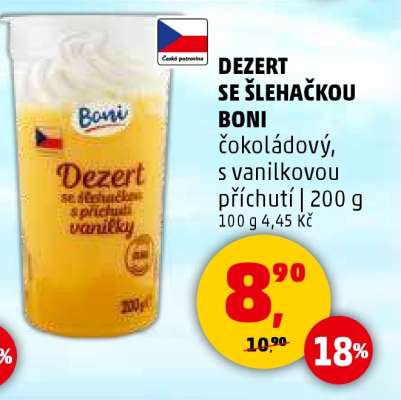 DEZERT SE ŠLEHAČKOU BONI