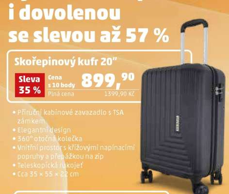 Skořepinový kufr 20"