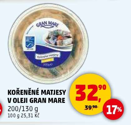 KOŘENĚNÉ MATJESY V OLEJI GRAN MARE