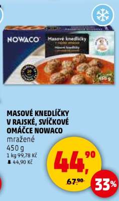 Masové knedlíčky v rajské, svíčkové omáčce NOWACO
