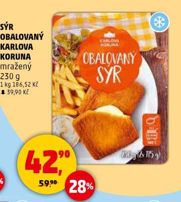 SÝR OBALOVANÝ KARLOVA KORUNA