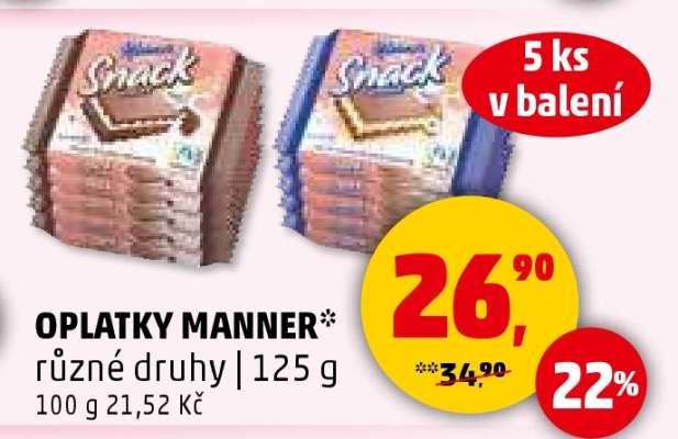 Oplatky Manner