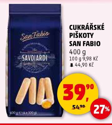 CUKRÁŘSKÉ PIŠKOTY SAN FABIO