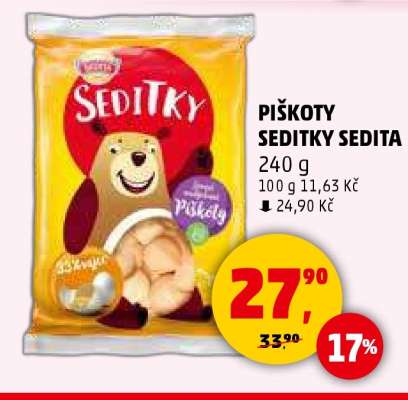 PIŠKOTY SEDITKY SEDITA