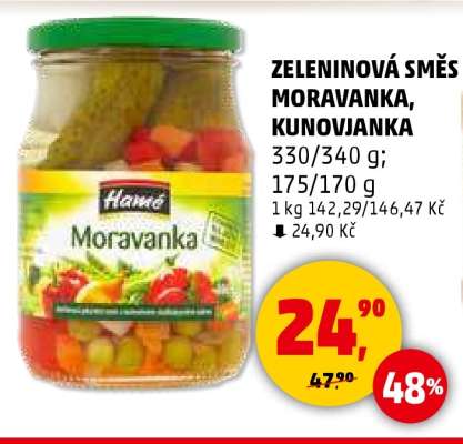ZELENINOVÁ SMĚS MORAVANKA, KUNOVJANKA