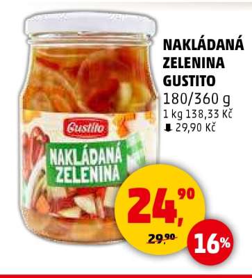 NAKLÁDANÁ ZELENINA GUSTITO