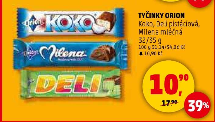 TYČINKY ORION