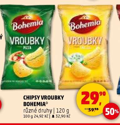 CHIPSY VROUBKY BOHEMIA*