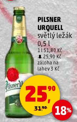 Pilsner Urquell světlý ležák 0,5 l