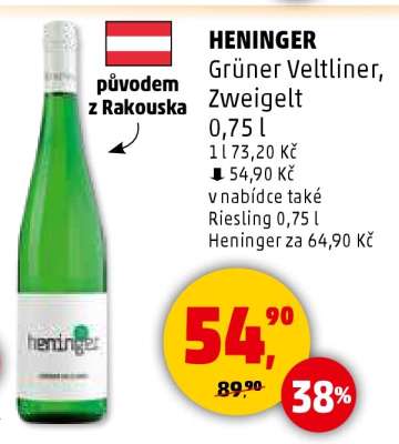 HENINGER Grüner Veltliner, Zweigelt