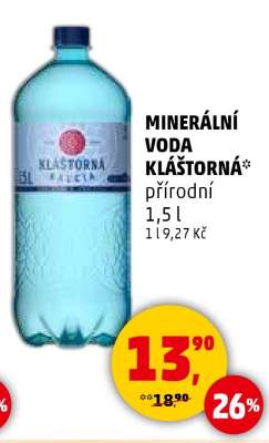 MINERÁLNÍ VODA KLÁŠTORNÁ*