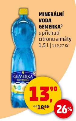 MINERÁLNÍ VODA GEMERKA*