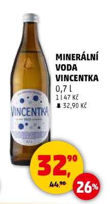 MINERÁLNÍ VODA VINCENTKA