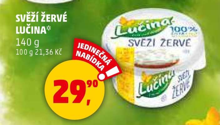 Svěží žervé Lučina