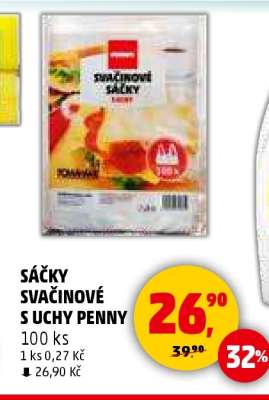 SÁČKY SVAČINOVÉ S UCHY PENNY
