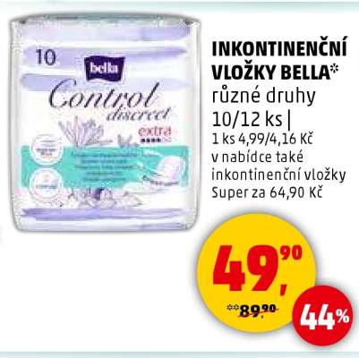 INKONTINENČNÍ VLOŽKY BELLA*