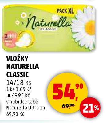 VLOŽKY NATURELLA CLASSIC
