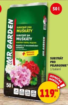 MR. GARDEN Substrát pro muškáty