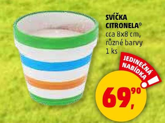 SVÍČKA CITRONELA*