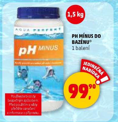 PH MÍNUS DO BAZÉNU
