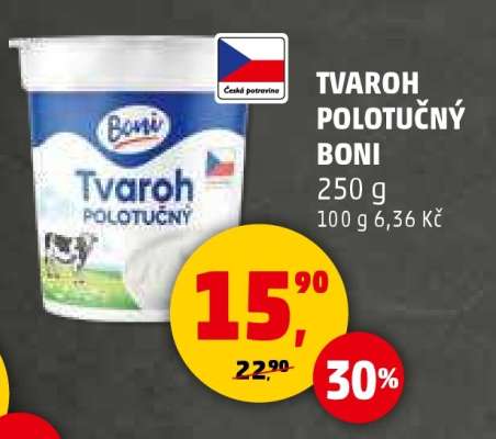 TVAROH polotučný BONI