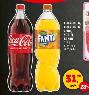 COCA-COLA, COCA-COLA ZERO, SPRITE, FANTA