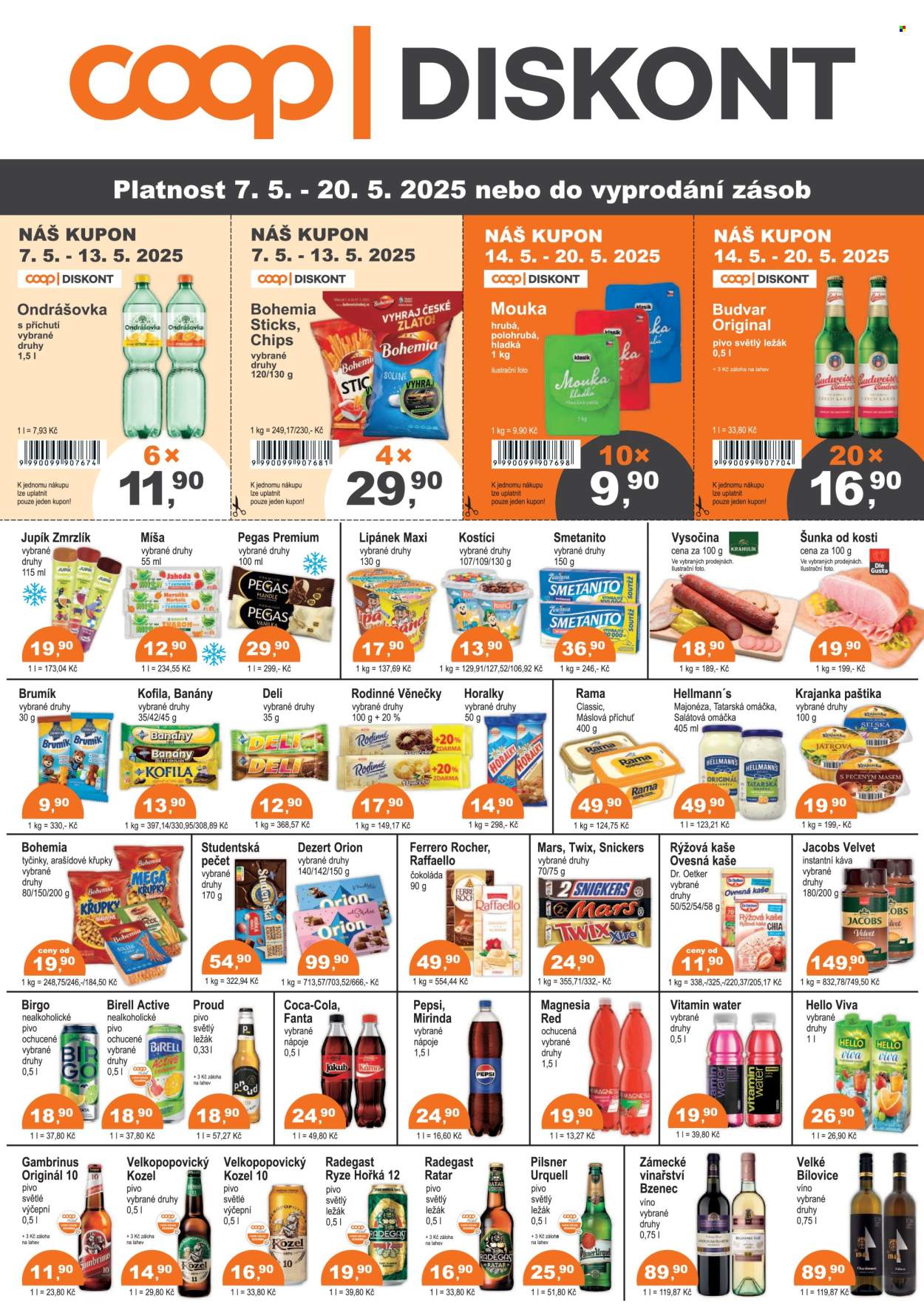 Leták coop DISKONT - 7.5.2025 - 20.5.2025. Strana 1