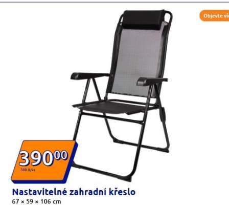 Nastavitelné zahradní křeslo