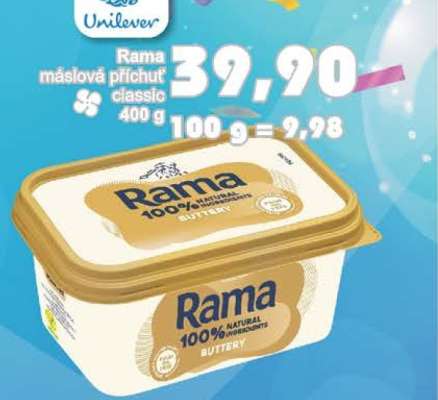 Rama máslová příchuť, classic